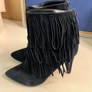 Steve Madden Suede Fringe Tassel Booties SZ 8 Boots bundle BOGO